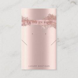 Moderne Glitzer Ohrring-Display-Karte Visitenkarte