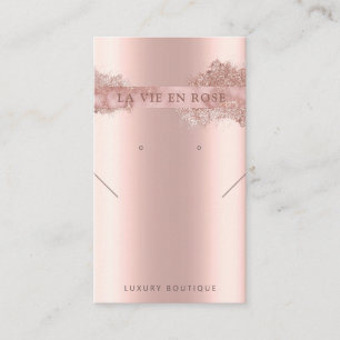 Moderne Glitzer Ohrring-Display-Karte Visitenkarte