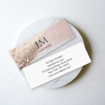 Moderne Glitzer Salon Business Card