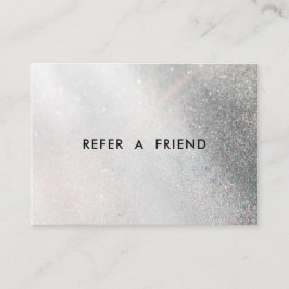 Moderne Glitzer Salon Discount Card Rabattkarte