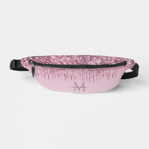 Moderne Glitzer Tropfen Personalisiert Monogramm N Bauchtasche