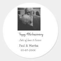 Moderne glückliche 40. Hochzeitstag mit Namen Datu
