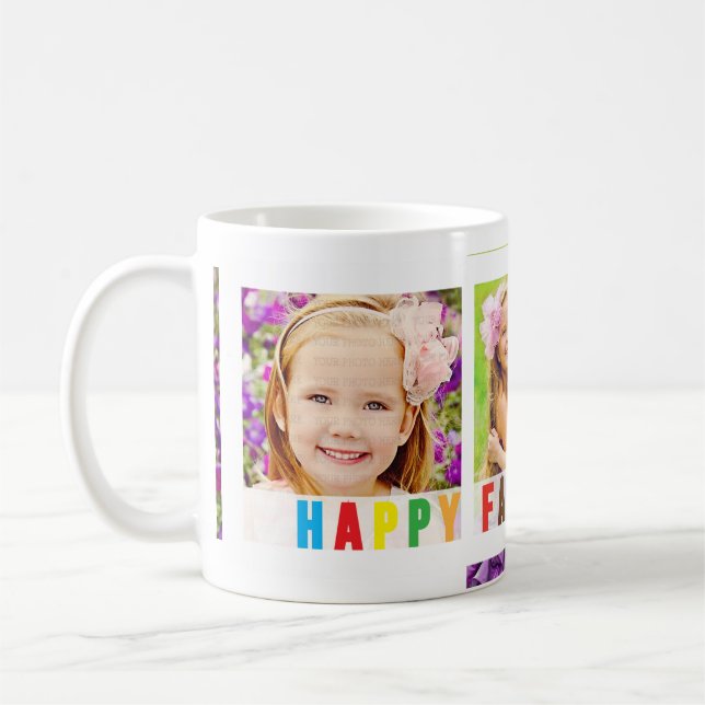 Moderne glückliche der Vatertags-bunte Tasse (Links)