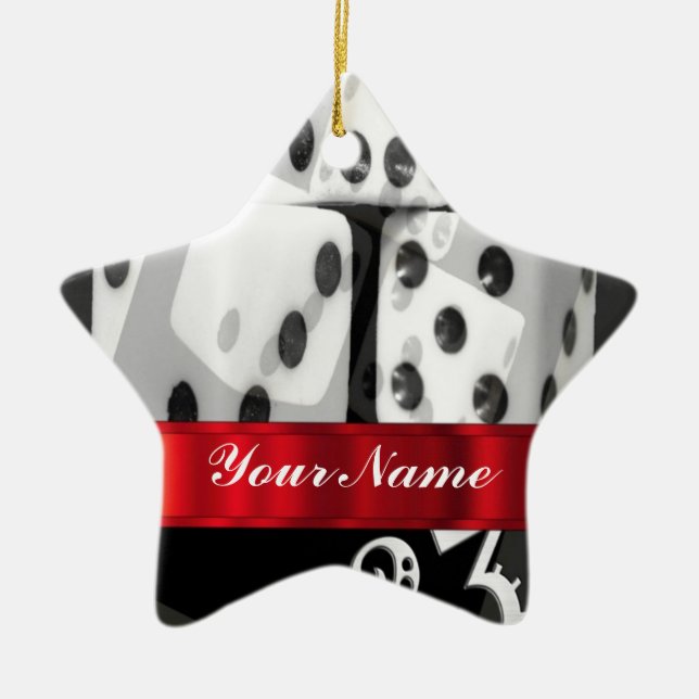 Moderne Glücksspiele Keramik Ornament (Vorne)