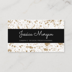 Moderne Gold Beruflich Business Cards Visitenkarte
