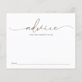 Moderne Gold Calligraphy Advice for the Elterns