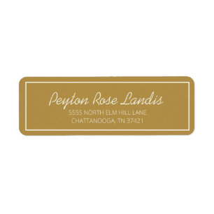 Moderne Gold-Creme-Schrift