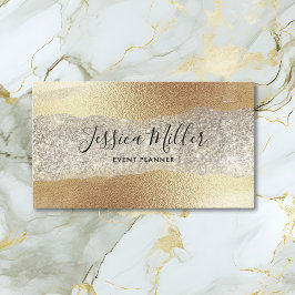 Moderne Gold Diamond Glitzer Imitats Fox Luxury Gl Telefonnummerkarte