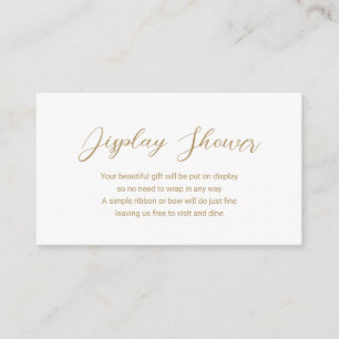 Moderne Gold Display Dusche Einfache Kinderdusche Begleitkarte