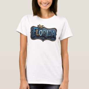 Moderne Gold FLORIDA Statement T-Shirt