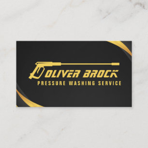 Moderne Gold-Hochdruckreiniger-Waschpistole Visitenkarte