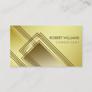 Moderne Gold Imitate Geometrischer Beruflicher Gli Visitenkarte