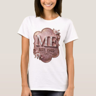 Moderne Gold ME EST 1989 Grafikdesign T-Shirt