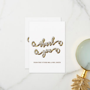Moderne Gold Typografie Vielen Dank Dankeskarte