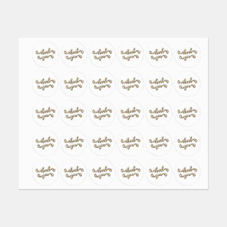 Moderne Gold Typografie Vielen Dank Etiketten