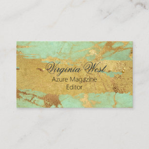 Moderne Gold- und Blue-Marble-Visitenkarte Visitenkarte