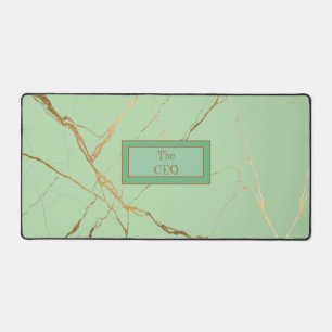 Moderne Gold- und graue Marmor Minimalistische Lux Schreibtischunterlage