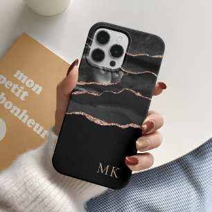 Moderne Gold- und Schwarz-Achat Case-Mate iPhone 14 Pro Hülle