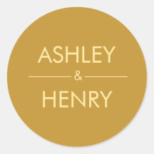 Moderne Goldaufkleber, Umschlag Aufkleber