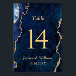 Moderne Goldblauer Marmor Agate Hochzeit Tischnummer<br><div class="desc">Erstellen Sie Ihre eigene Tischnummer-Card mit diesem Template "Modern Gold Blue Marble Agate Wedding Tischnummer", das Ihren Hochzeitsfarben und Ihrem Stil entspricht. Für weitere Anpassungen klicken Sie bitte auf den Link "Weitere Anpassung" und verwenden Sie unser Design-Tool, um diese Vorlage zu ändern. Wenn Sie Hilfe oder passende Artikel benötigen, kontaktieren...</div>