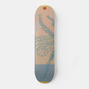 Moderne Golden Blue Bee Skateboard
