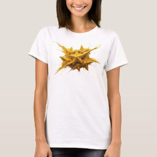 Moderne Goldene Abstrakte Sterne Stil Aussage T-Shirt