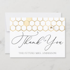 Moderne Goldene Biene Vielen Dank