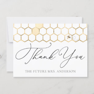 Moderne Goldene Biene Vielen Dank