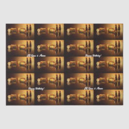 Moderne Goldene Cartridges Seidenpapier