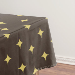 Moderne goldene Sterne auf Braun Tischdecke