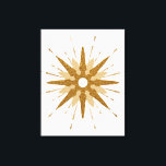 Moderne Goldene Sternexplosion Kunst, Dichtung und Leinwanddruck<br><div class="desc">Modernes, inspiriertes Design aus der Mitte des Jahrhunderts mit Vintager Retro-Gold-Sternexplosion als Schwerpunkt, ergänzt durch moderne Sternexplosion-Designelemente. Einfache, saubere Sternexplosion in einer gold-weißen Farbpalette. Ein Entwurf einer koordinierenden Sammlung. Als Vorlage konzipiert, können Sie Ihr eigenes benutzerdefiniertes Design erstellen, indem Sie die angegebenen Felder verwenden, oder mit der Schaltfläche "Nachricht" können...</div>