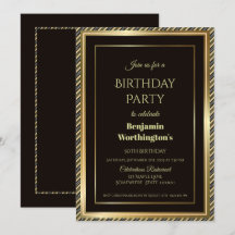 Moderne Goldgrenze mit goldenen Streifen 50. Gebur