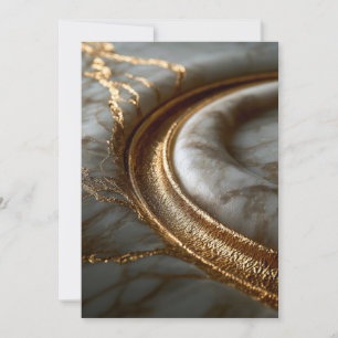 Moderne Goldmarmor-Hochzeitseinladung Einladung