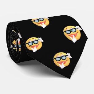 Moderne Goldpunkte, Emoji-Gesicht Krawatte
