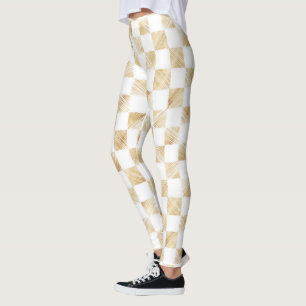 Moderne Goldschmiedekunststücke Schachtel Weißes Leggings