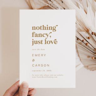 Moderne Goldtypografie - nichts Extravagant nur Li Save The Date