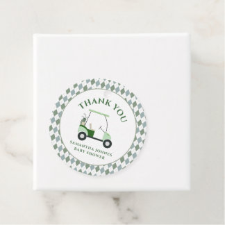 Moderne Golf Baby Dusche Geschenkanhänger