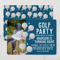 Moderne Golf Balls Birthday Party Foto