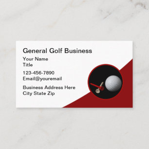 Moderne Golf Theme Editable Business Cards Visitenkarte