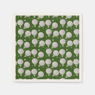Moderne Golfball-Party-Geburtstagsmuster Serviette