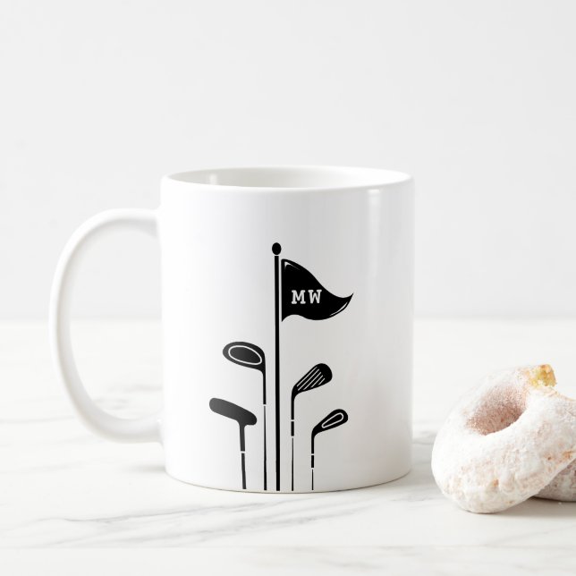 Moderne Golfclubs kreieren Ihre eigenen Ursprünge Kaffeetasse (Mit Donut)