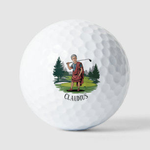 Moderne Golfer Funny Illustration Custom Bad Strok Golfball