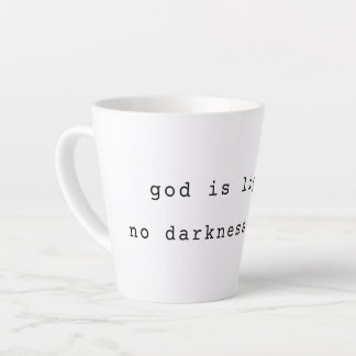 Moderne Gott ist Licht Latte Tasse