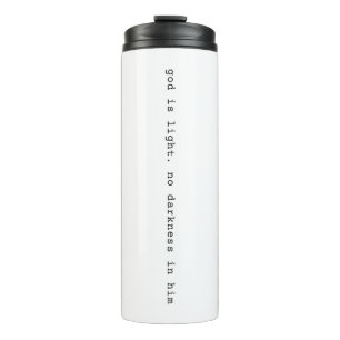 Moderne Gott ist Licht Reisebecher Thermosbecher