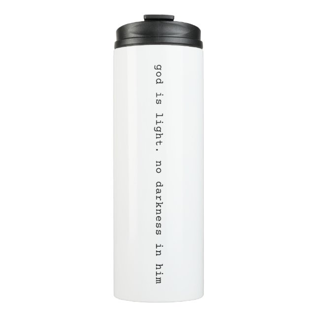 Moderne Gott ist Licht Reisebecher  Thermosbecher (Vorderseite)