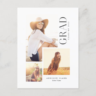 Moderne Grad 3 FotoCollage  Ankündigungspostkarte