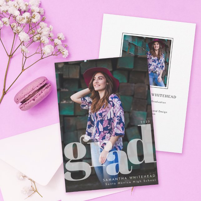 Moderne Grad Foto-Ankündigungskarte Ankündigung (Von Creator hochgeladen)