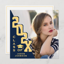 Moderne Grad FOTO Graduation Party Einladung