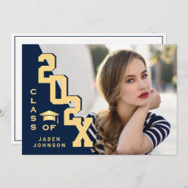 Moderne Grad FOTO Graduation Party Einladung