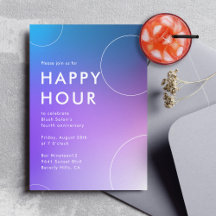 Moderne Gradient Happy Hour (Blau)